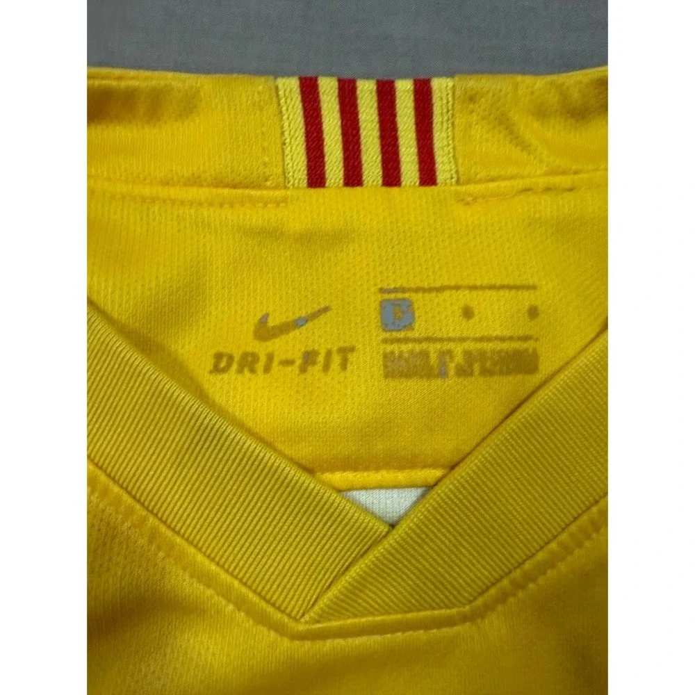 FC‎ Barcelona Soccer Jersey Yellow Nike Rakuten Short Sleeve Boys's Large